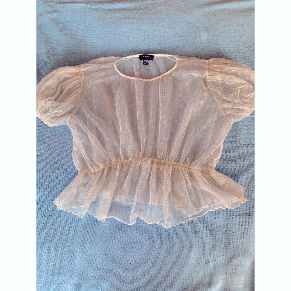 White Chiffon Blouse